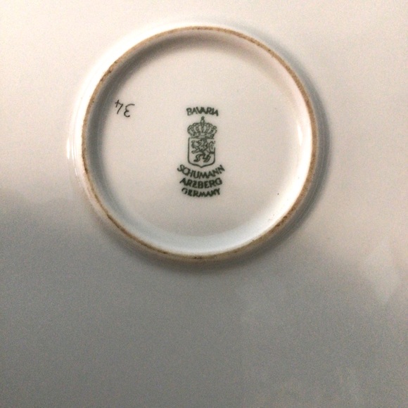 Vntg Rare Bavaria Plate Wild Rose - Picture 3 of 3